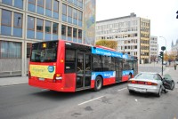 Velký snímek autobusu značky MAN, typu Lion's City