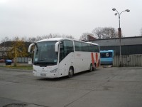 Velký snímek autobusu značky Scania, typu Irizar New Century