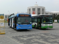 Velký snímek autobusu značky Scania, typu OmniCity Ethanol