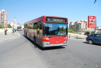 Velký snímek autobusu značky Mercedes-Benz, typu O405N