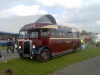 Velký snímek autobusu značky Plaxton, typu Leyland Tiger PS1
