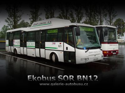 Tapeta na plochu s autobusem značky Ekobus, typu SOR BN12