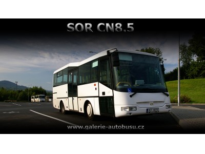 Tapeta na plochu s autobusem značky SOR, typu CN8.5