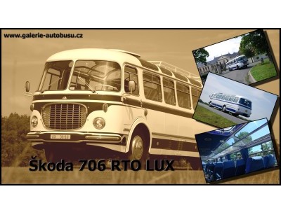 Tapeta na plochu s autobusem značky Škoda, typu 706 RTO LUX