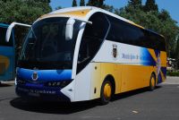 Velký snímek autobusu značky Caetano, typu Tetis