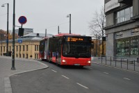 Velký snímek autobusu značky MAN, typu Lion's City G