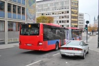 Velký snímek autobusu značky MAN, typu Lion's City G