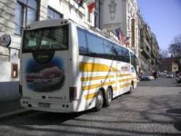 Velký snímek autobusu značky Scania, typu Irizar Century