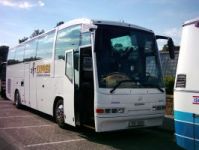 Velký snímek autobusu značky Scania, typu Irizar Century