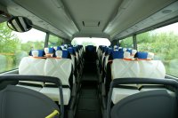 Velký snímek autobusu značky Scania, typu Irizar i4 L