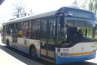 Velký snímek autobusu značky Solaris, typu Trollino 12 AC