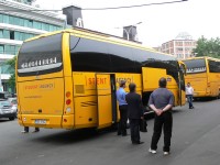 Velký snímek autobusu značky B, typu C