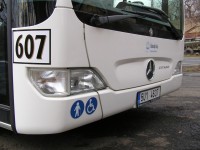 Velký snímek autobusu značky e, typu o