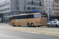 Velký snímek autobusu značky d, typu T