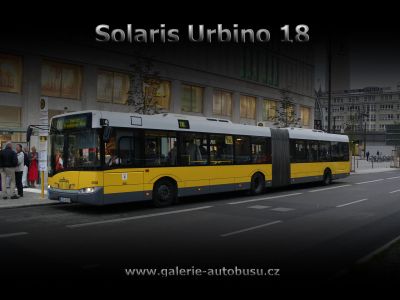 Tapeta na plochu s autobusem značky Solaris, typu Urbino 18